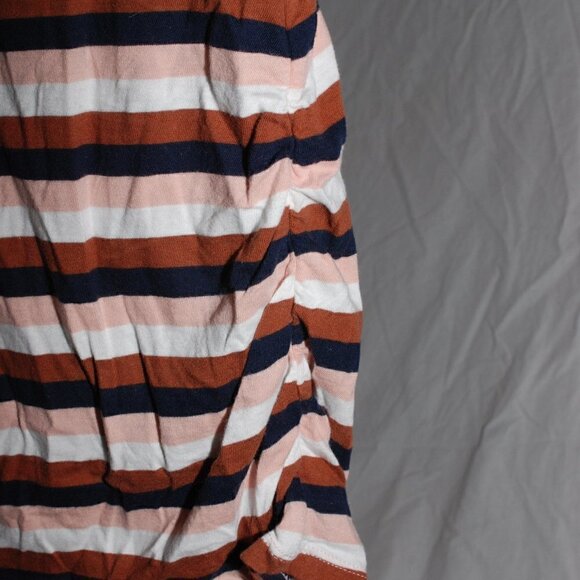 Maternity Small Womens Isabel Maternity Striped Short Sleeve Pregnancy Shirt EUC - Picture 5 of 6